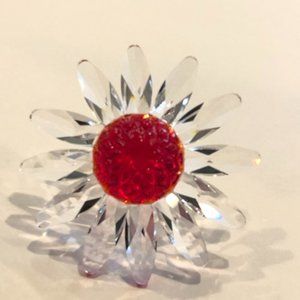 Swarovski Red Crystal Marguerite Daisy.